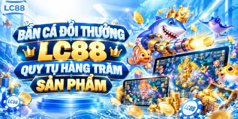 Bắn cá đổi thưởng LC88 quy tụ hàng trăm sản phẩm